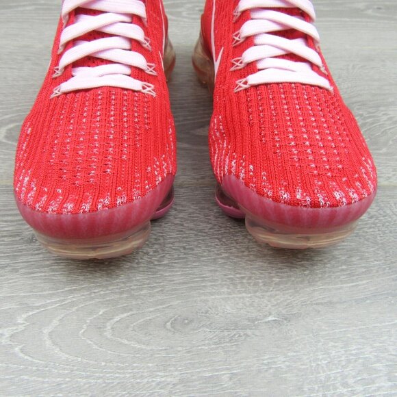 Nike Air Vapormax Flyknit 3 Track Red White Pink Women's Size 7 Shoes NEW - Picture 5 of 13